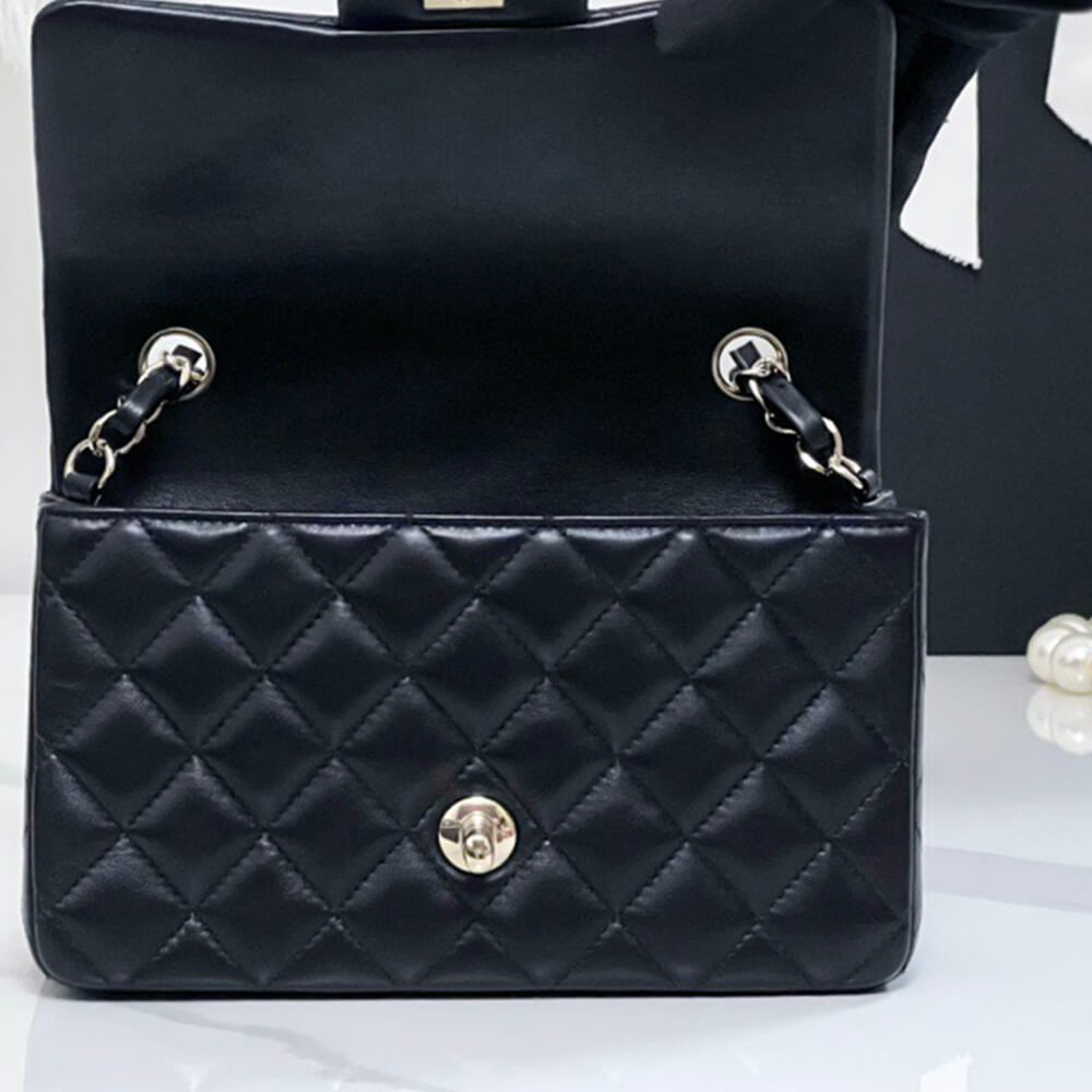 Ch**el MINI FLAP BAG(HIGH-END GRADE)