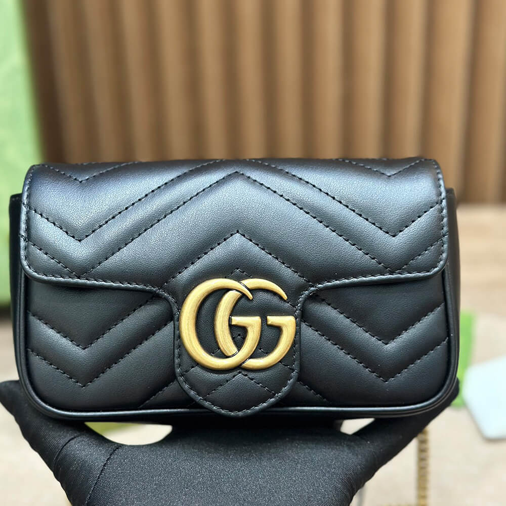 GG Marmont matelasse leather S*per mini bag(high-end Grade)