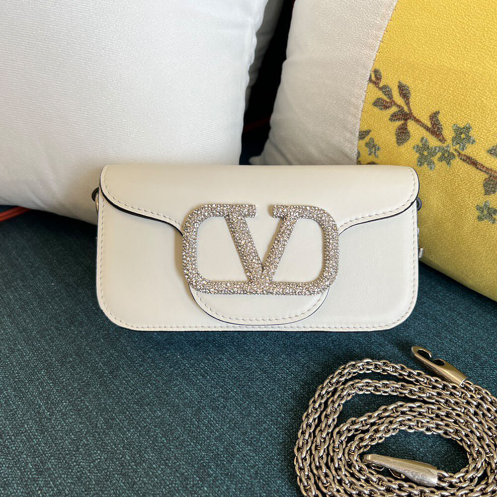 Va1e*ntin0 GARAVANI LOCO SMALL SHOULDER BAG WITH JEWEL LOGO(HIGH-END GRADE)
