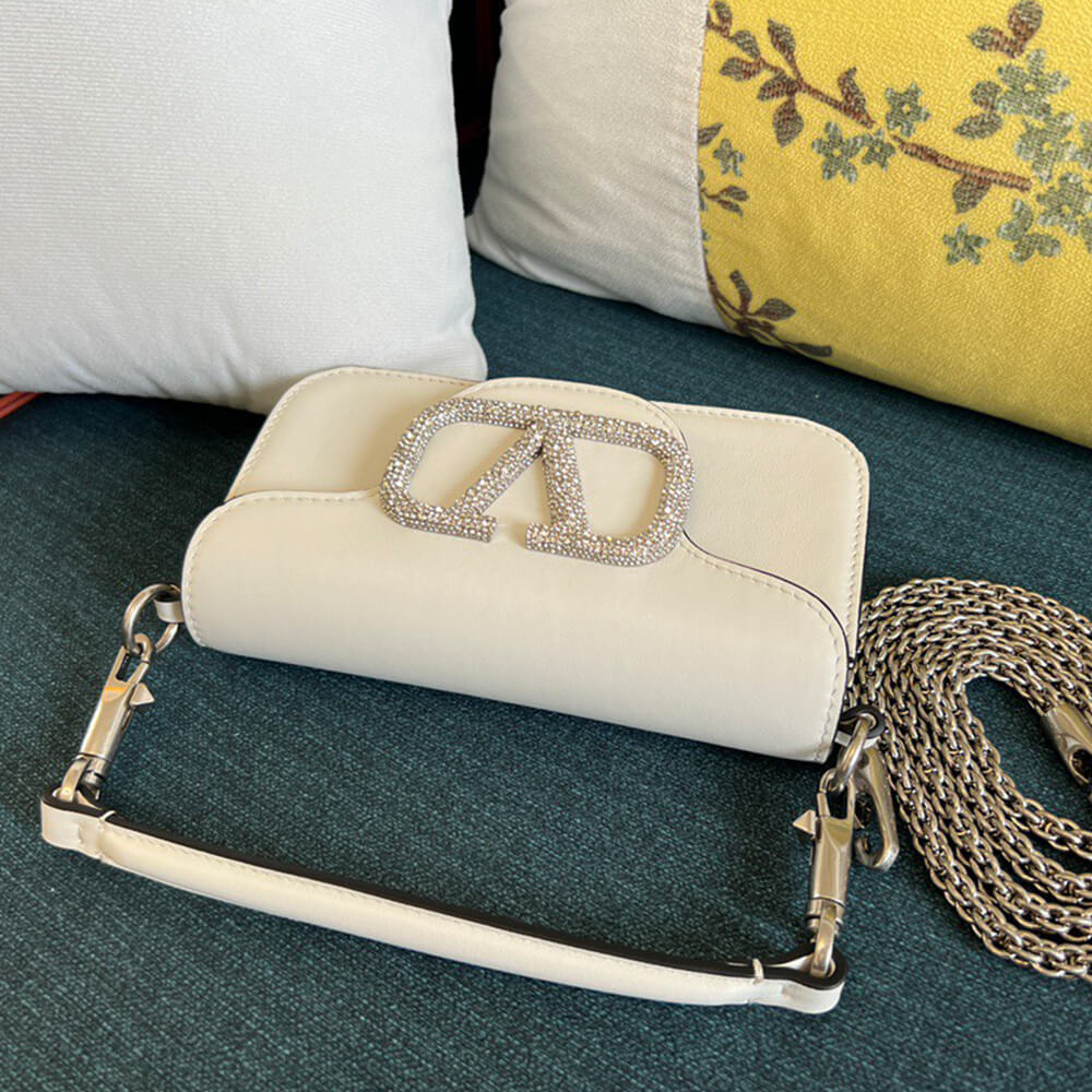 Va1e*ntin0 GARAVANI LOCO SMALL SHOULDER BAG WITH JEWEL LOGO(HIGH-END GRADE)