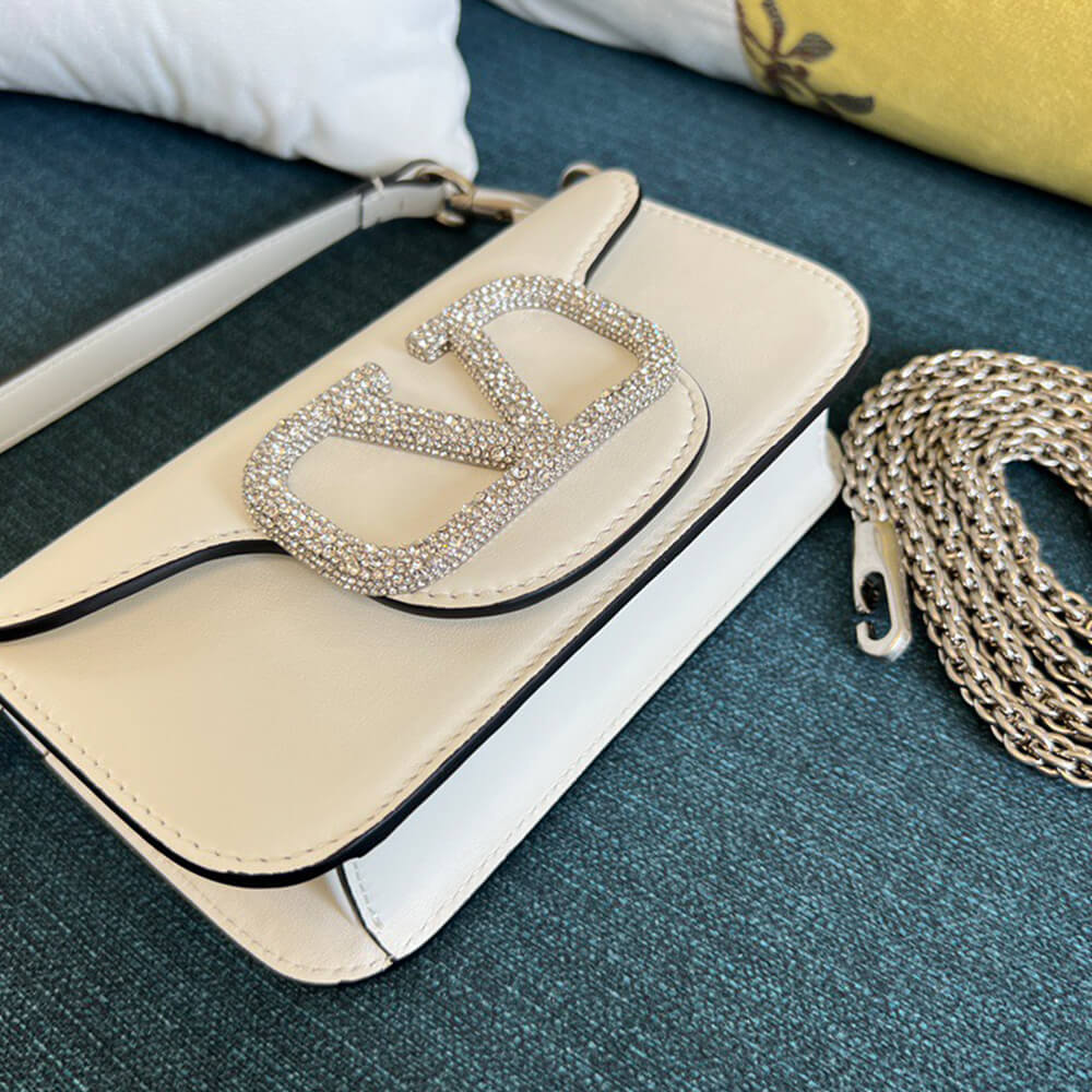 Va1e*ntin0 GARAVANI LOCO SMALL SHOULDER BAG WITH JEWEL LOGO(HIGH-END GRADE)