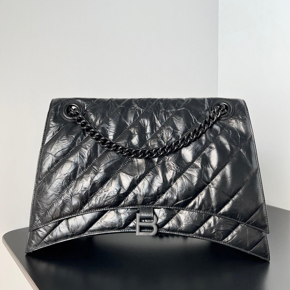 Ba1en*iaga Women’s Crush Chain Bag Large(HIGH-END GRADE)