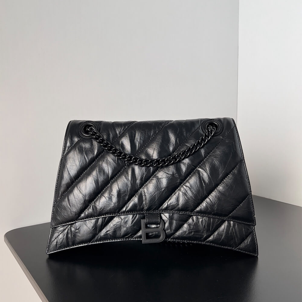 Ba1en*iaga Women’s Crush Chain Bag Medium(HIGH-END GRADE)