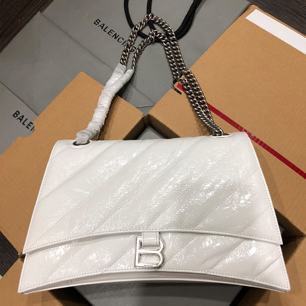 Ba1en*iaga Women’s Crush Chain Bag Medium(HIGH-END GRADE)