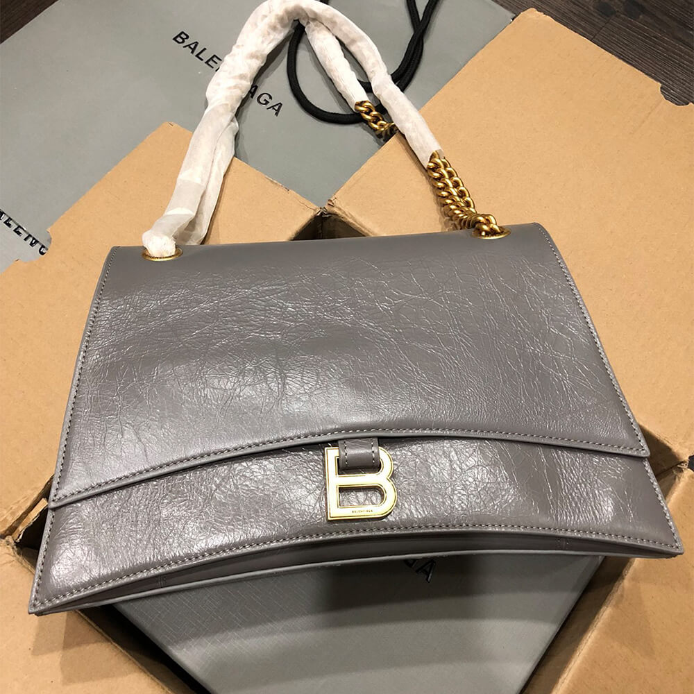 Ba1en*iaga Women’s Crush Chain Bag Medium(HIGH-END GRADE)