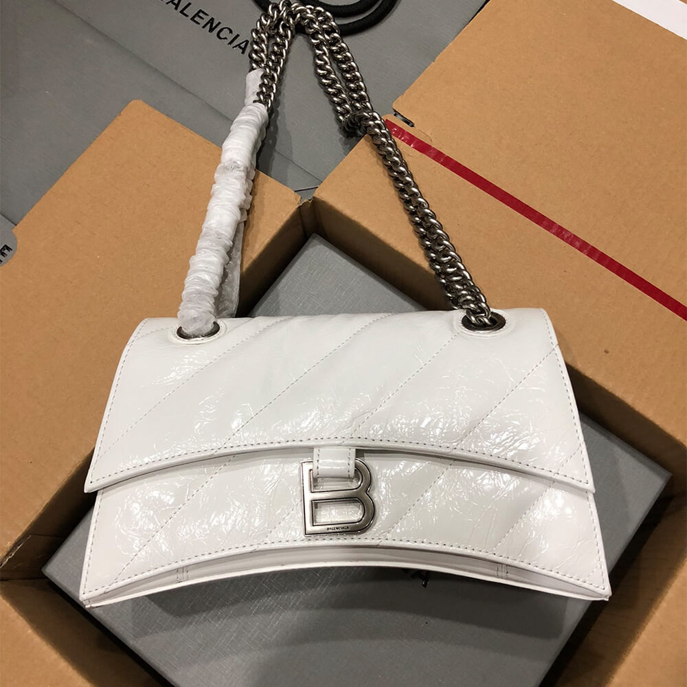 Ba1en*iaga Women’s Crush Chain Bag Small(HIGH-END GRADE)