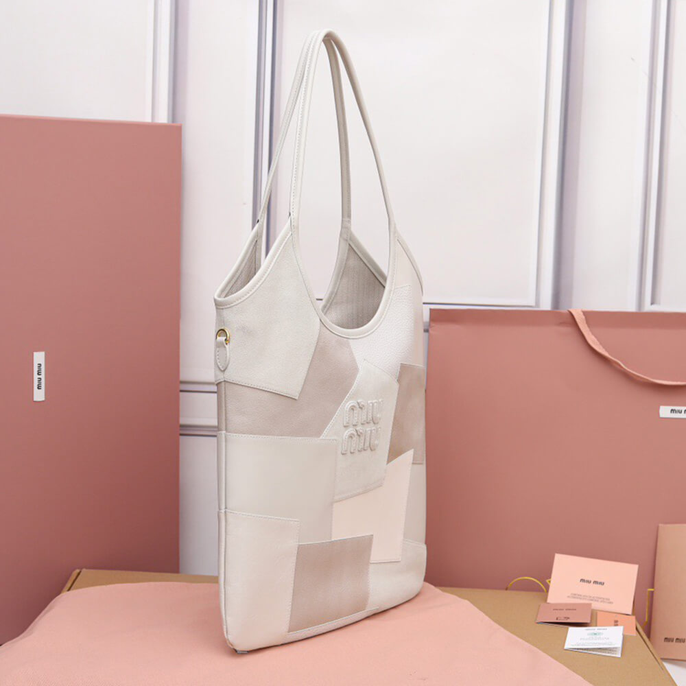 M1um1u REGULAR IVY leather patchwork bag(HIGH-END GRADE)
