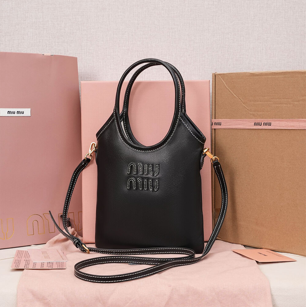 M1um1u MINI IVY leather handbag(HIGH-END GRADE)