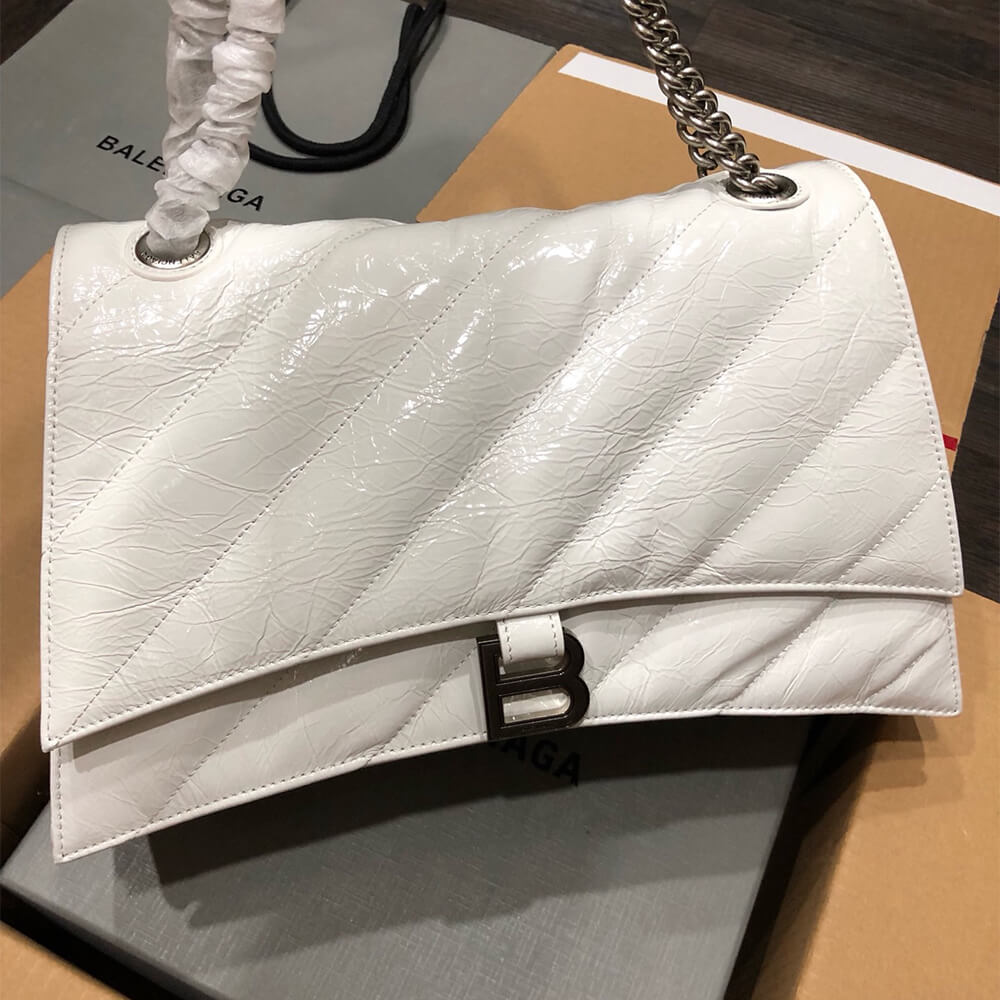 Ba1en*iaga Women’s Crush Chain Bag Medium(HIGH-END GRADE)
