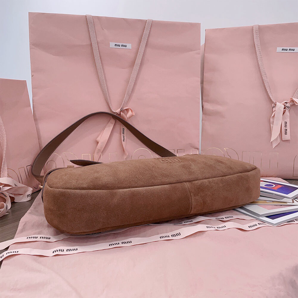 M1um1u Medium Aventure suede bag(HIGH-END GRADE)