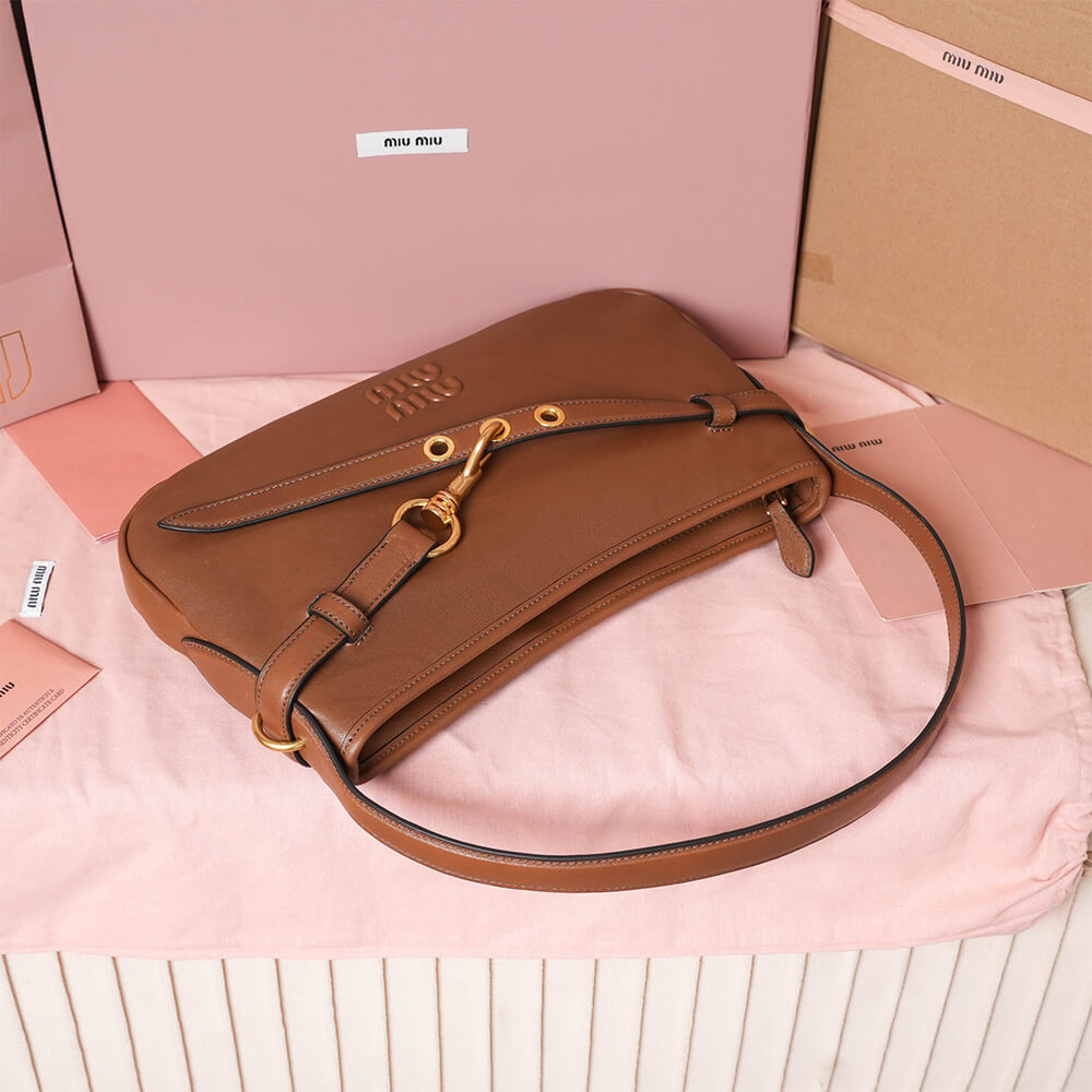 M1um1u Regular Aventure nappa leather bag(HIGH-END GRADE)