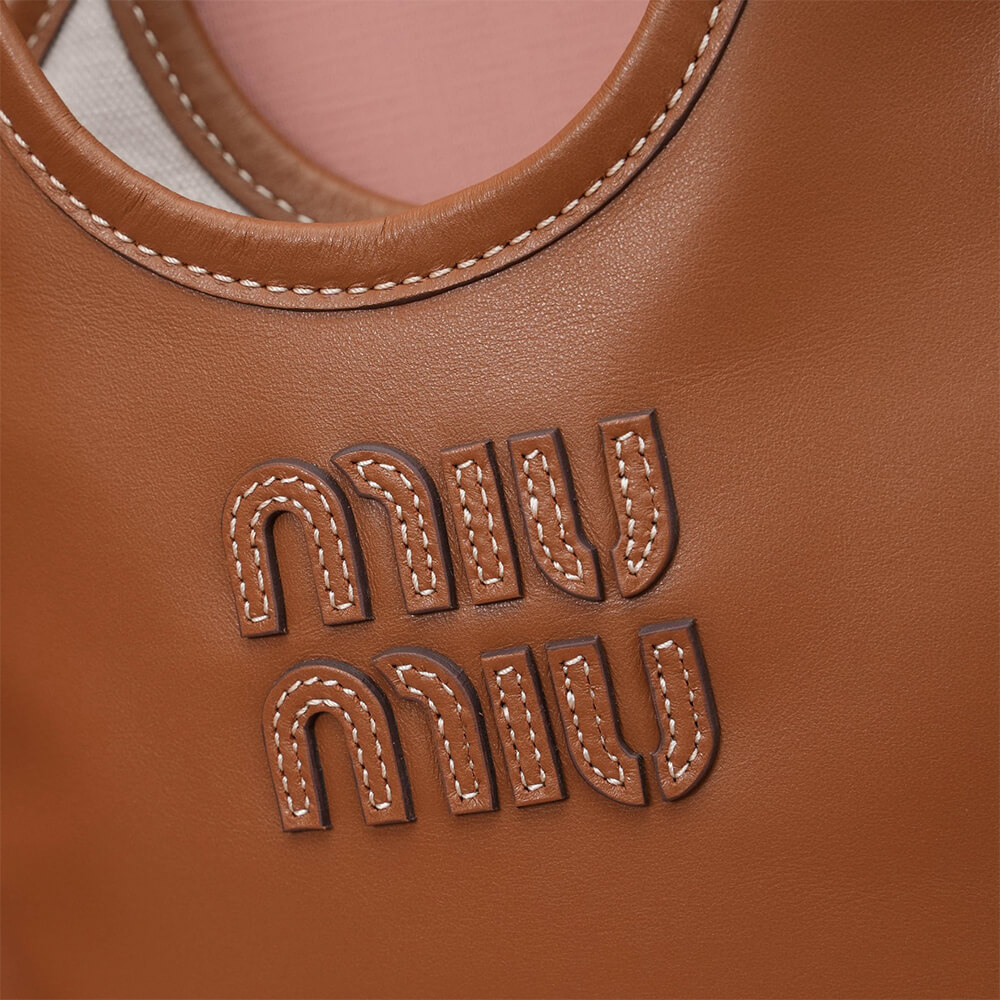 M1um1u MINI IVY leather handbag(HIGH-END GRADE)