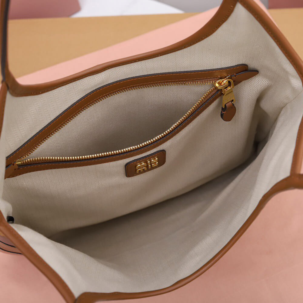 M1um1u REGULAR IVY leather patchwork bag(HIGH-END GRADE)