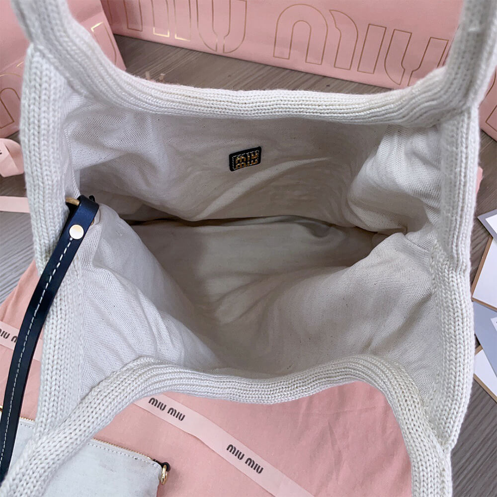 M1um1u REGULAR IVY canvas and leather bag(HIGH-END GRADE)