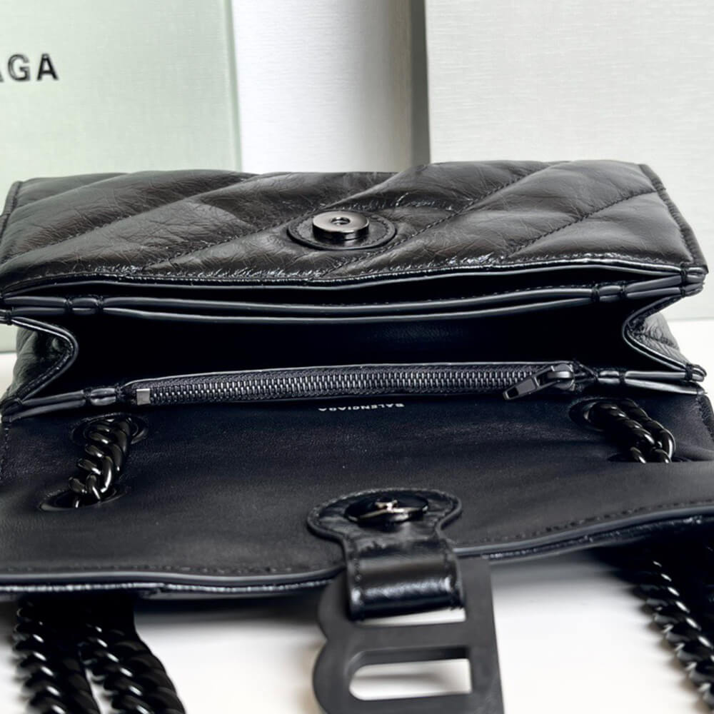 Ba1en*iaga Women’s Crush Chain Bag Small(HIGH-END GRADE)