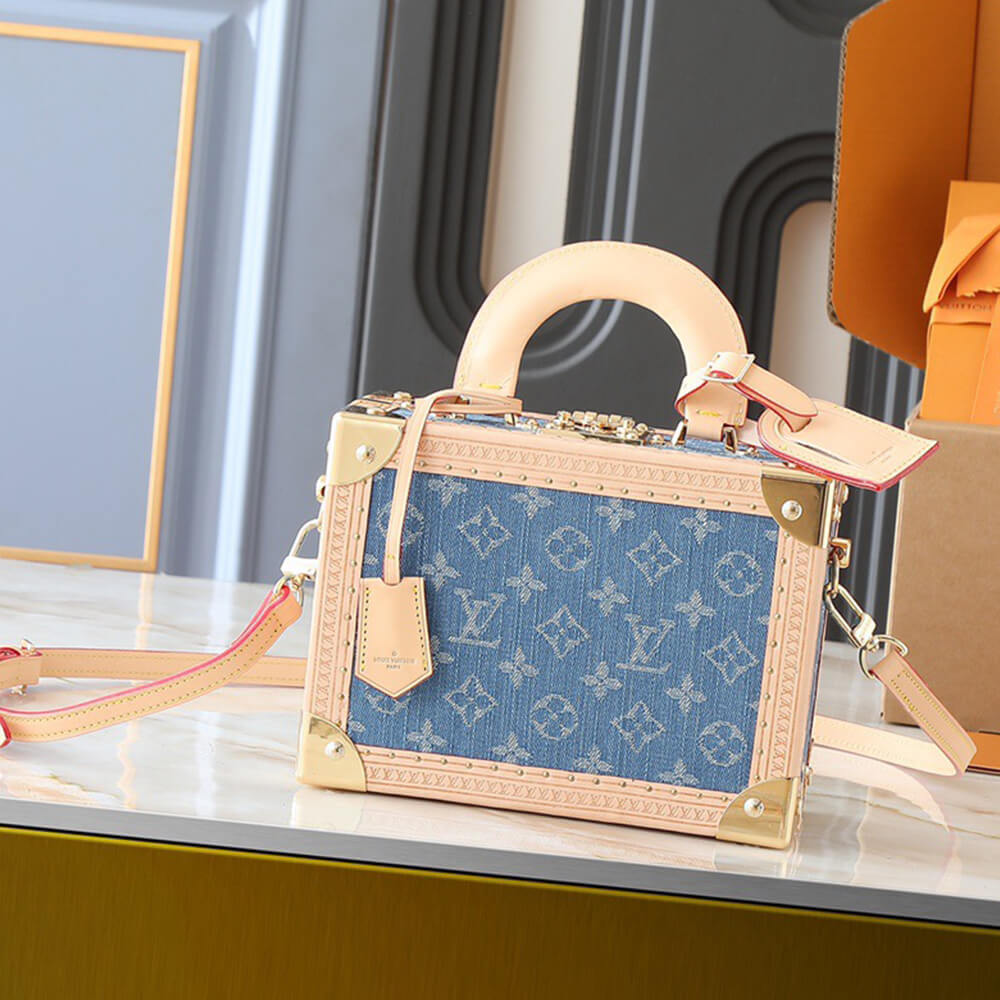 lv petite valise De*1m bleu