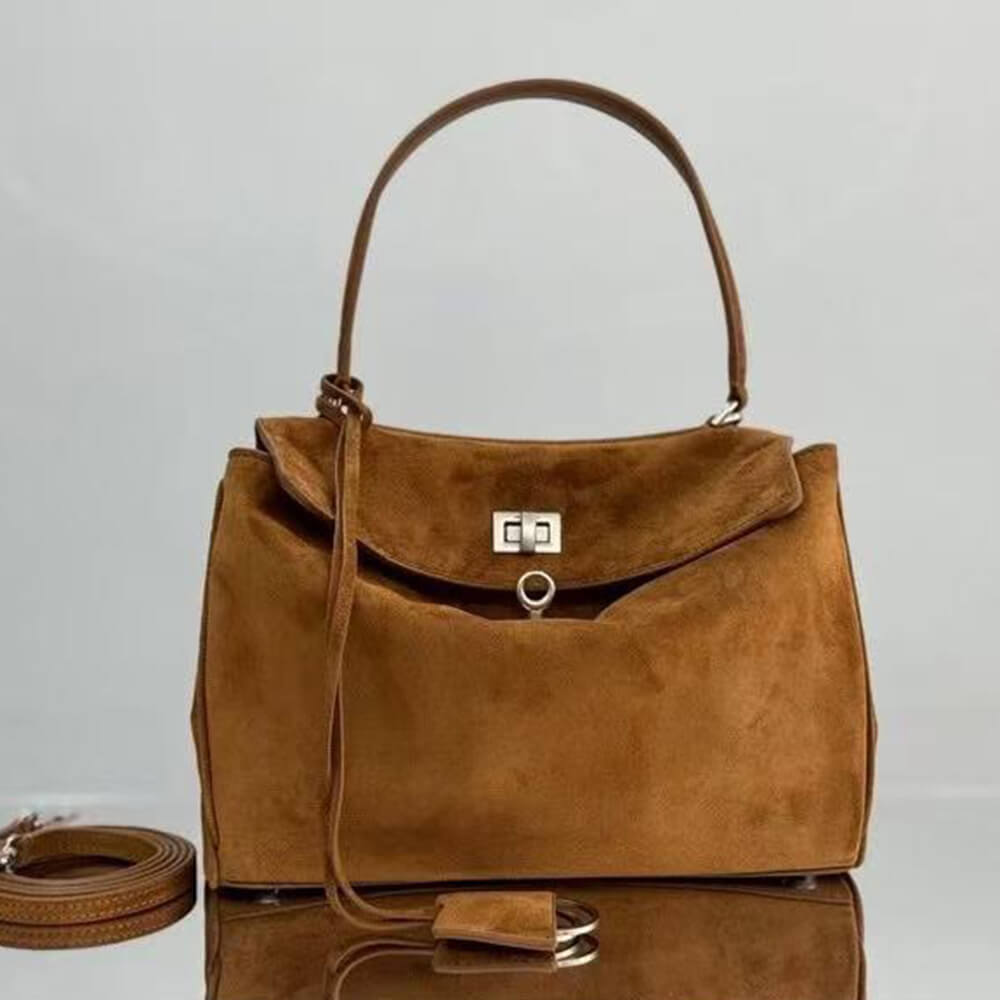 Ba1en*iaga Rodeo Handbag Small Suede(HIGH-END GRADE)