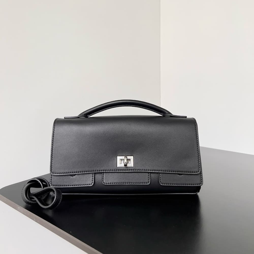 Ba1en*iaga Women’s Bel Air Clutch On Strap Small(HIGH-END GRADE)