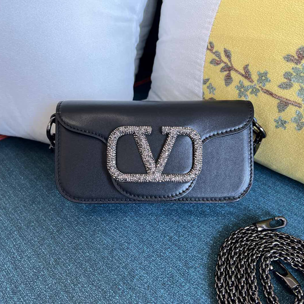 Va1e*ntin0 GARAVANI LOCO SMALL SHOULDER BAG WITH JEWEL LOGO(HIGH-END GRADE)