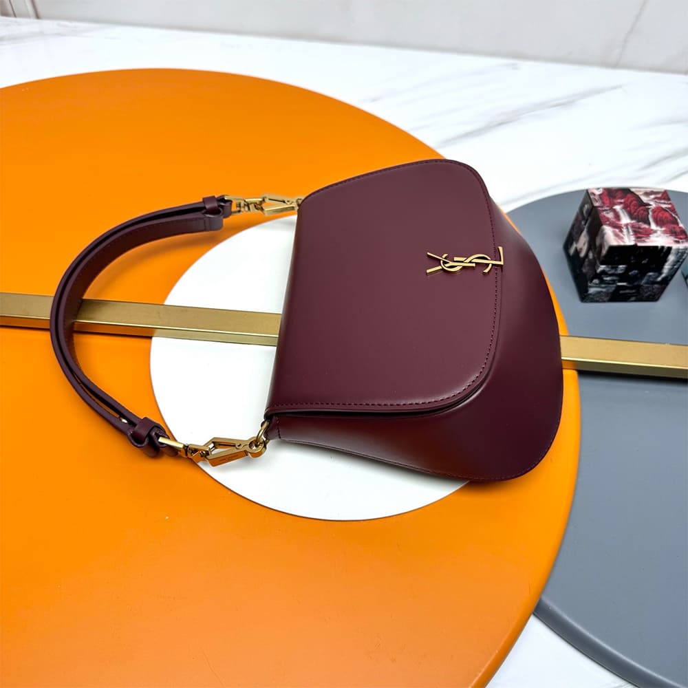 Y51 Mini VOLTAIRE TOP HANDLE bag in BOX Sa1nt Lau*nt(HIGH-END GRADE)