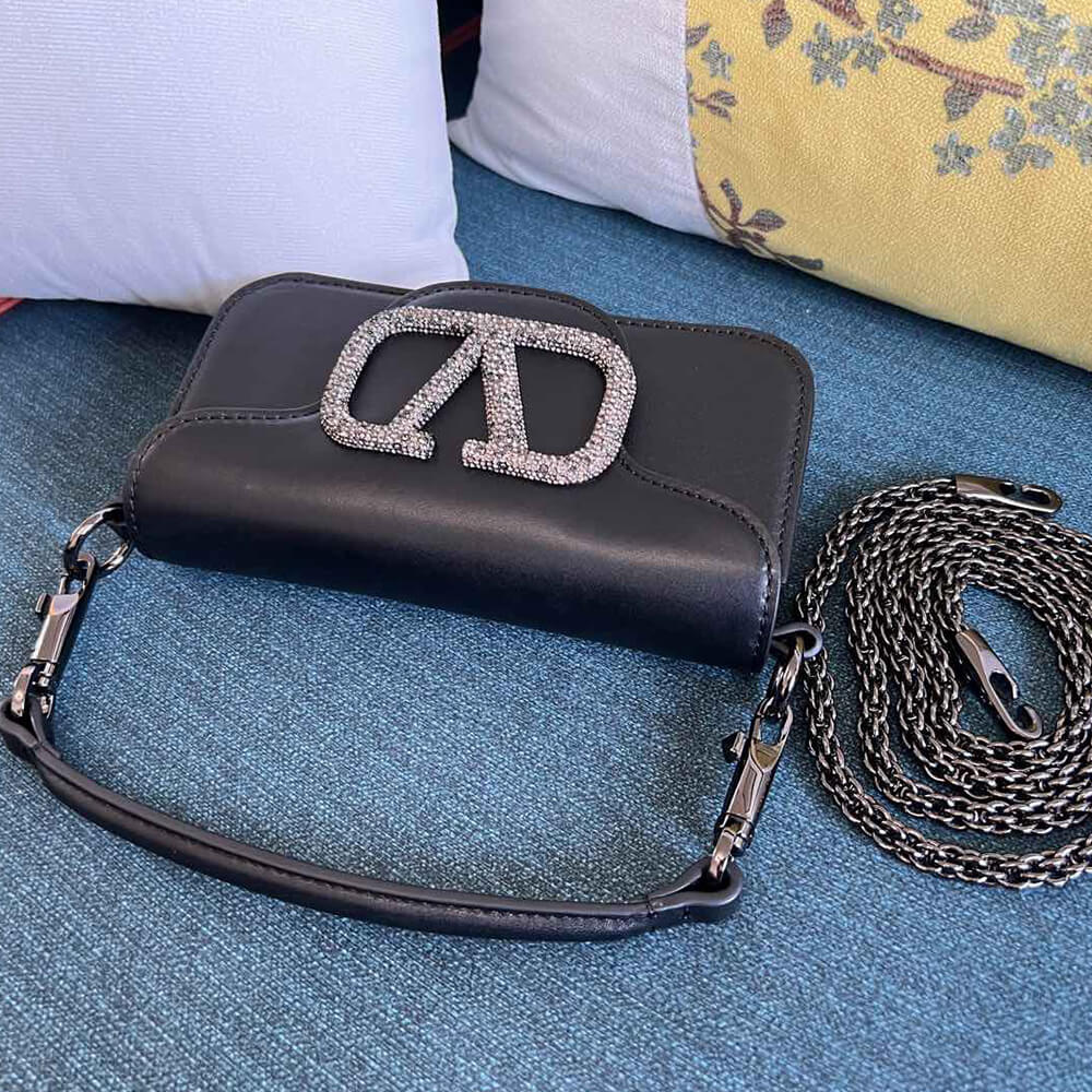 Va1e*ntin0 GARAVANI LOCO SMALL SHOULDER BAG WITH JEWEL LOGO(HIGH-END GRADE)