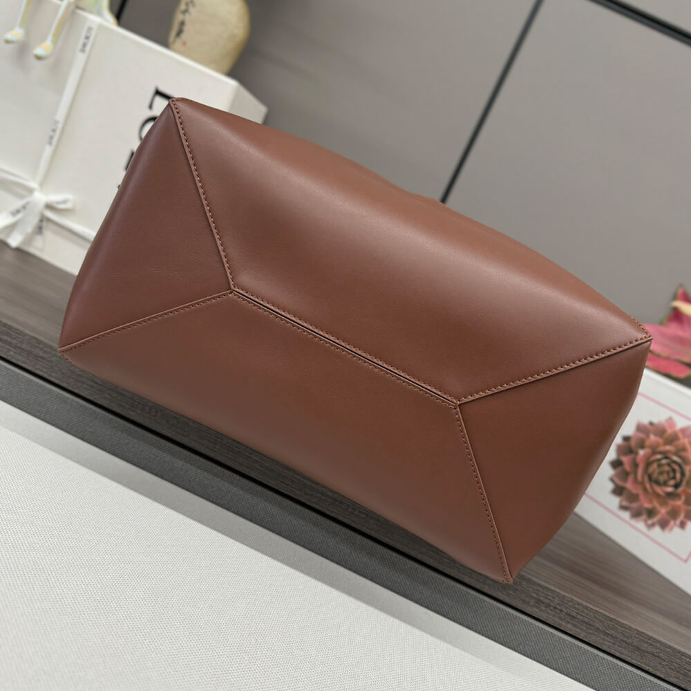L0ew* XL Puzzle Fold tote in shiny calfskin(HIGH-END GRADE)