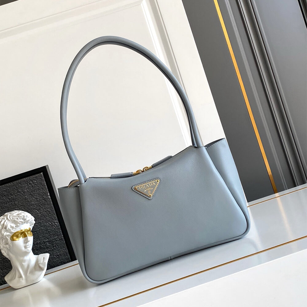 Pra*a Darling medium suede shoulder bag