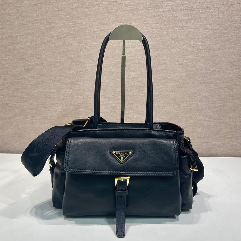 Pra*a Explore medium nappa leather tote bag(HIGH-END GRADE)