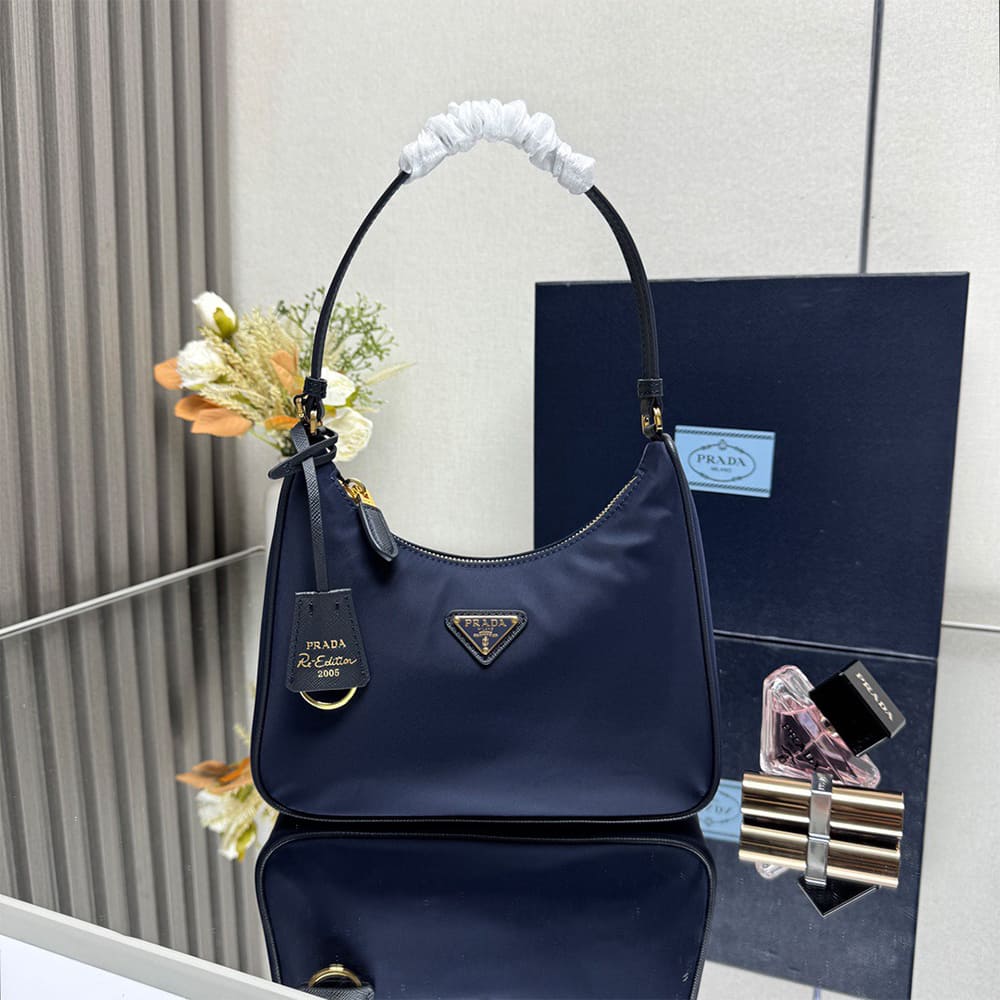 Pra*a Re-Edition 2005 Re-Nylon and Saffiano mini bag