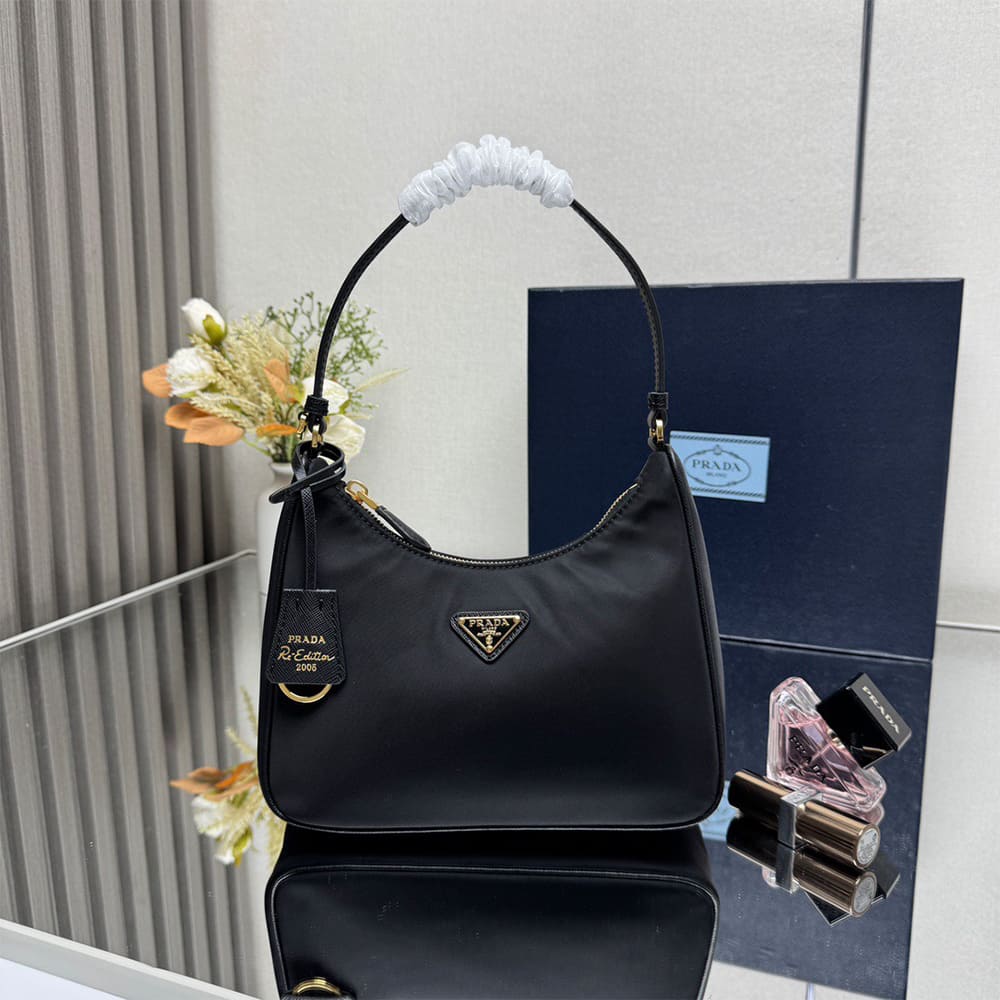 Pra*a Re-Edition 2005 Re-Nylon and Saffiano mini bag