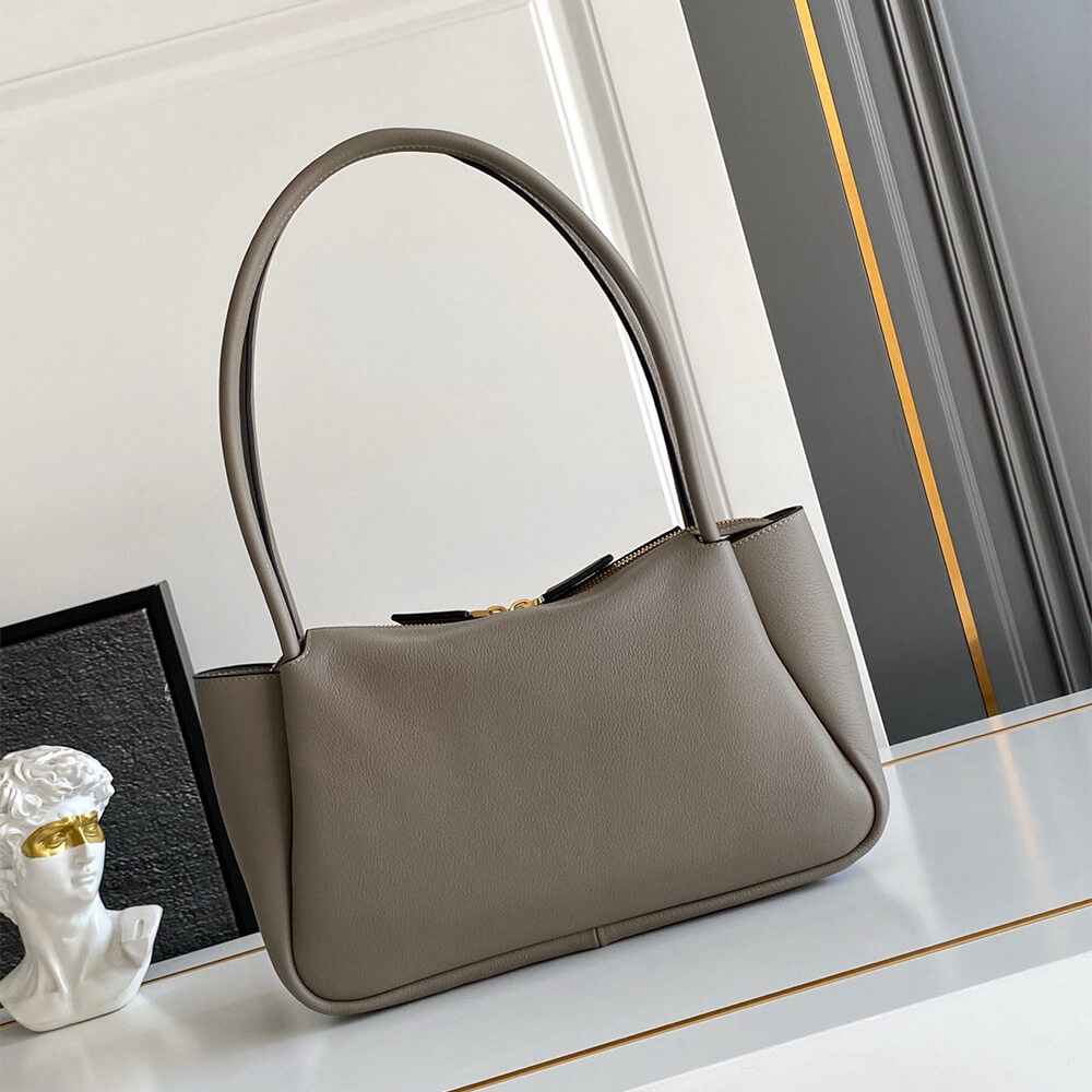 Pra*a Darling medium suede shoulder bag