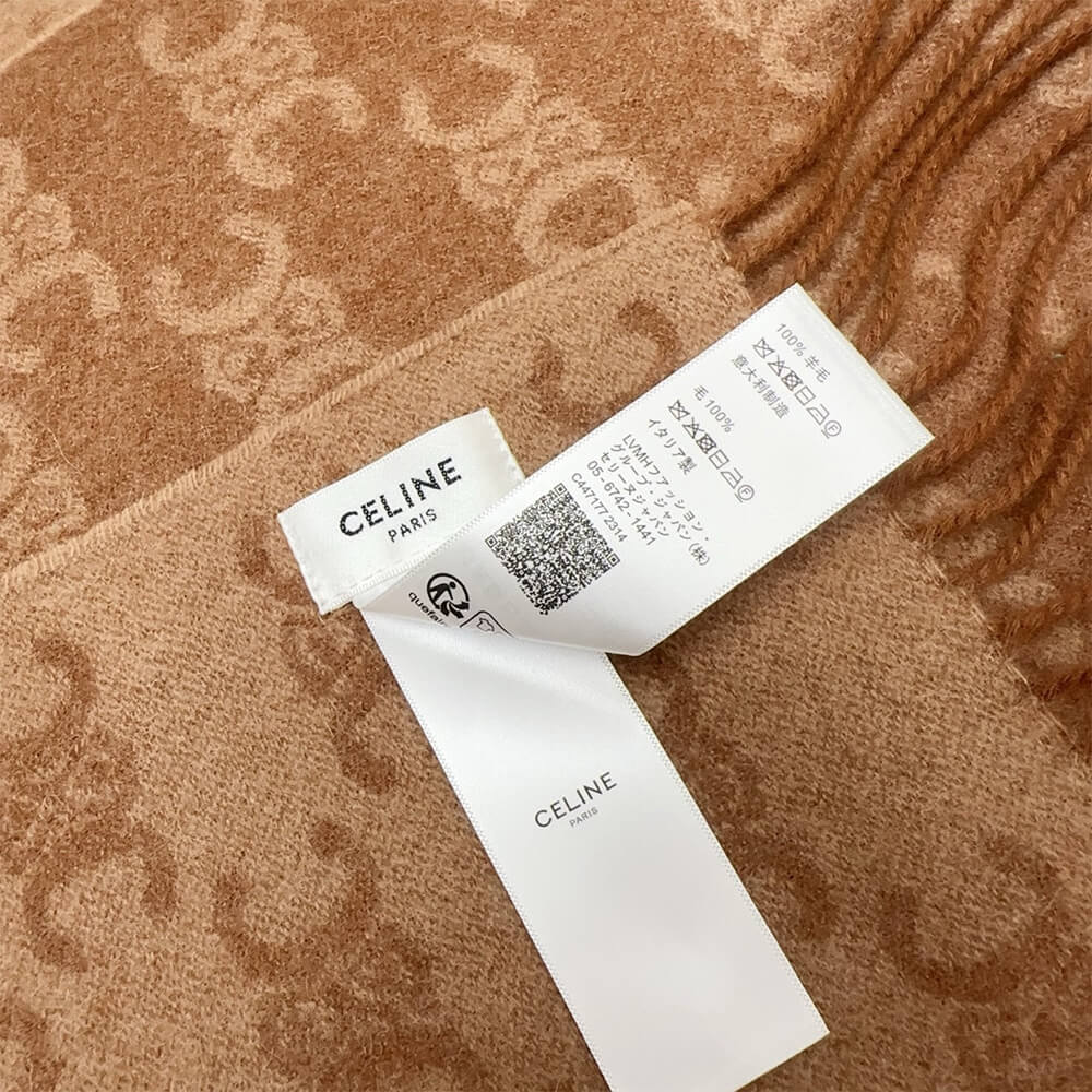 Ce1i*e Scarf Monogram Cashmere