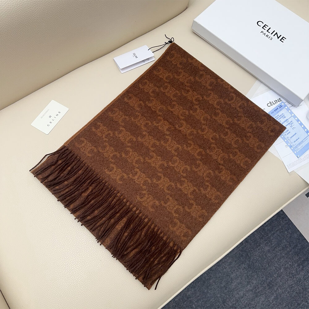 Ce1i*e Scarf Monogram Cashmere
