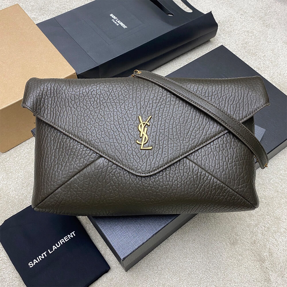 Y51 CASSANDRE XXL envelope pouch on chain in lambskin(HIGH-END GRADE)