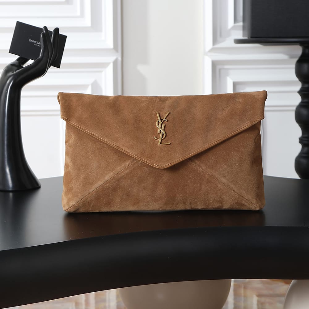 Y51 CASSANDRE large envelope pouch in suede(HIGH-END GRADE)