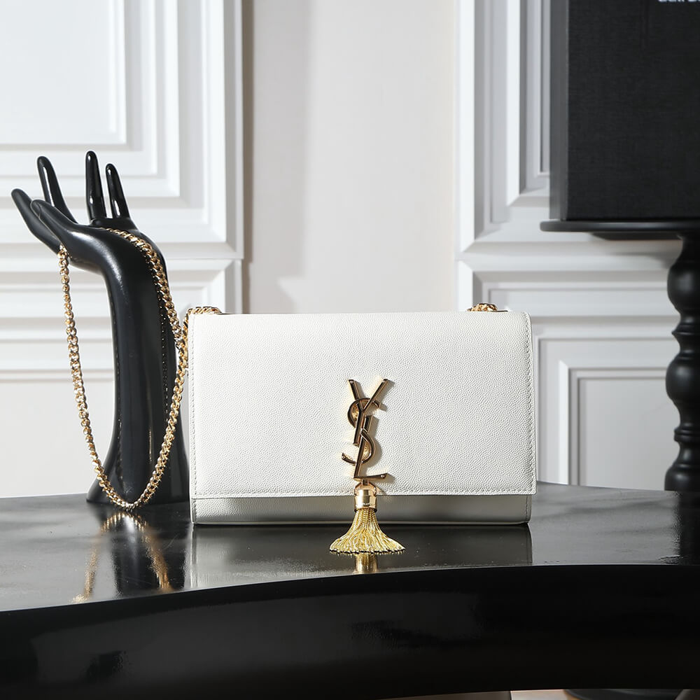 Y51 kate medium in grain de poudre embossed leather(HIGH-END GRADE)