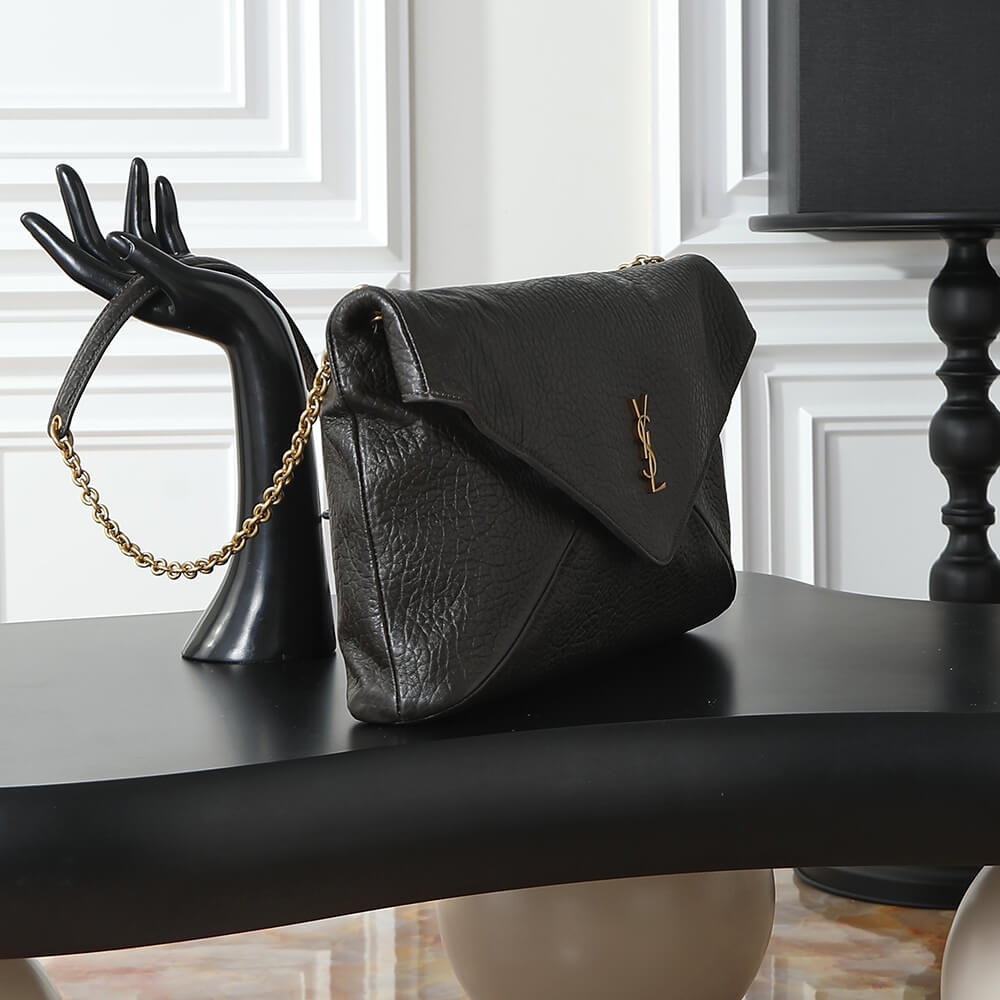 Y51 CASSANDRE XXL envelope pouch on chain in lambskin(HIGH-END GRADE)