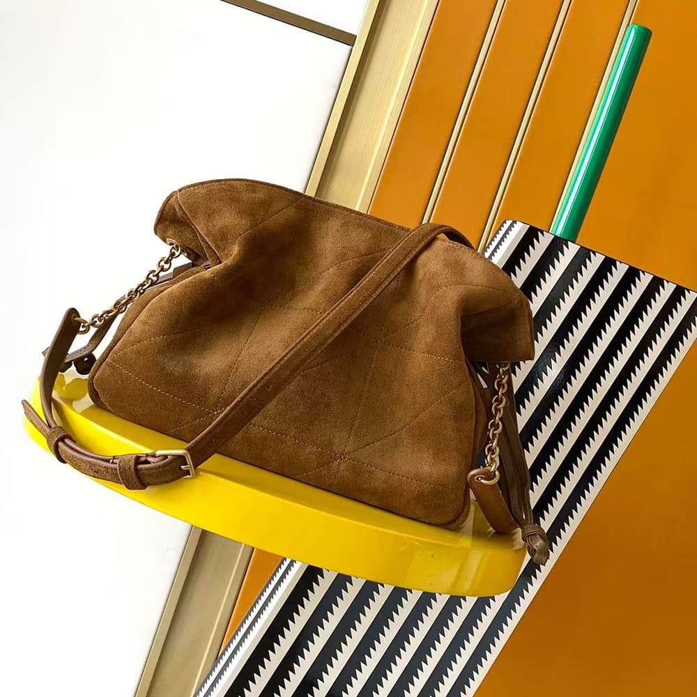 Y51 JAMIE shoulder pouch in suede(HIGH-END GRADE)