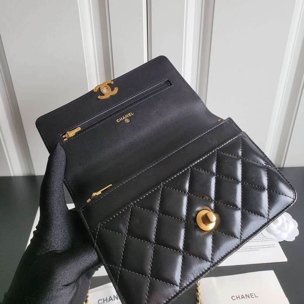 Ch**el Classic Wallet On Chain(high-end grade)