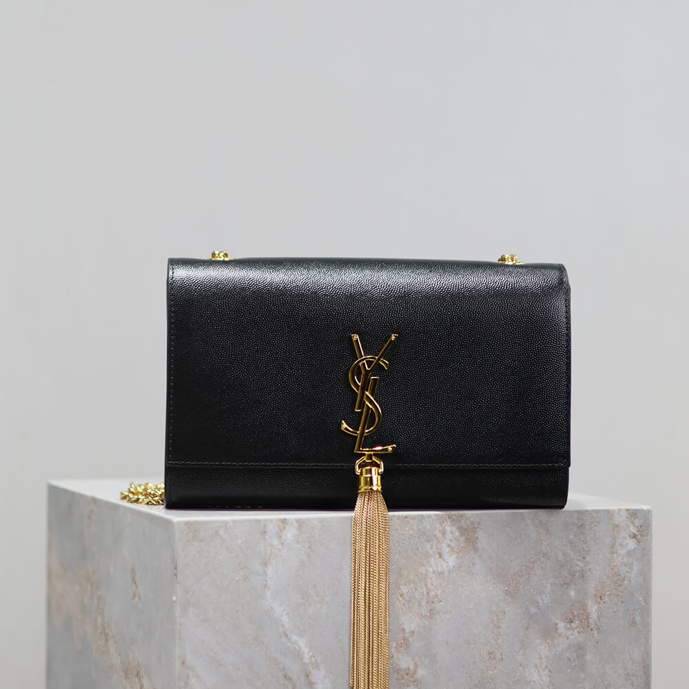 Y51 kate medium in grain de poudre embossed leather(HIGH-END GRADE)